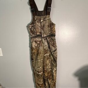 Redhead youth bib overalls Realtree camo insulated size youth medium see pics
